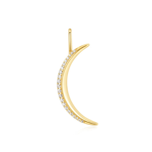 Gold Moon Pav¨¦ Charm