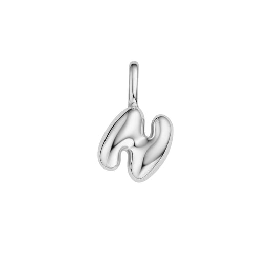 Silver N Letter Charm