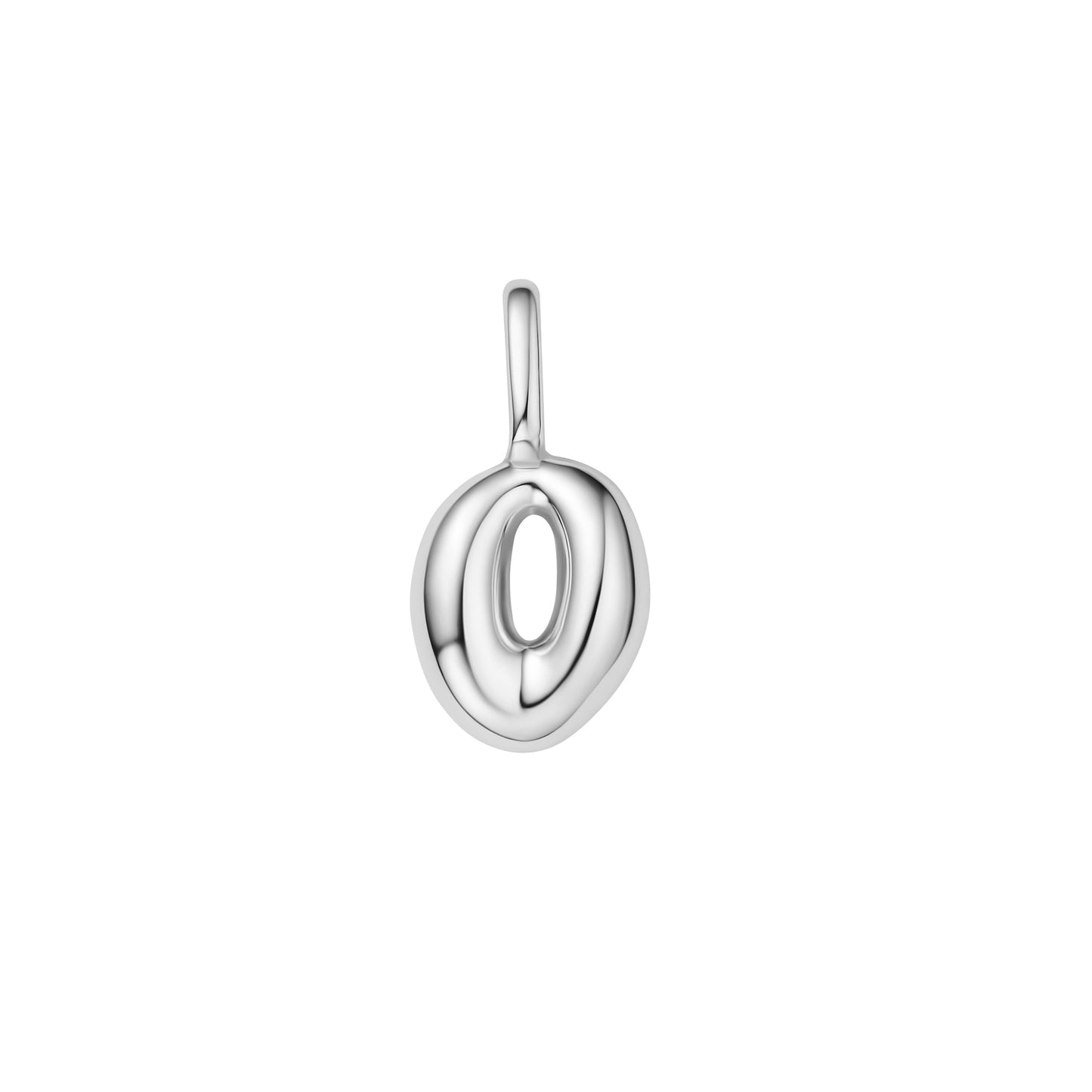 Silver O Letter Charm