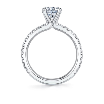 Vanessa | 14kt White Gold Oval Cut Classic Diamond Engagement Ring