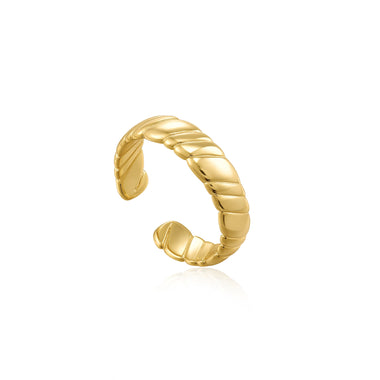 Smooth Twist Wide Band Ring