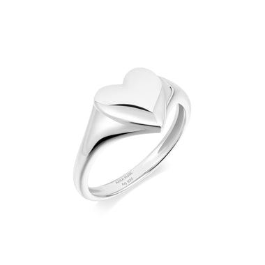 Silver Love Signet Ring