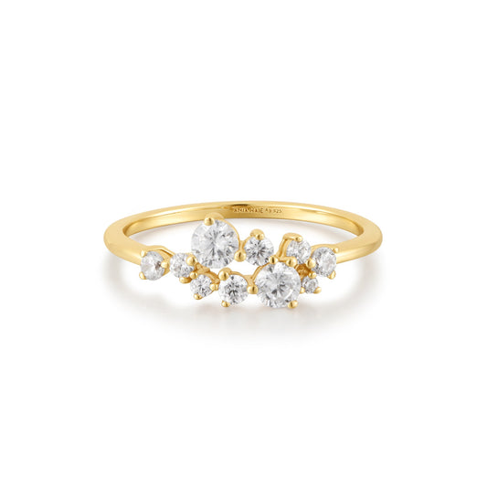 Ania Haie Gold Flower Cluster Pav¨¦ Ring