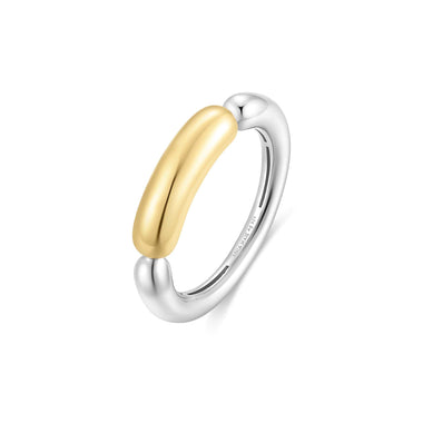 Two-Tone Segmented Puffy Ring