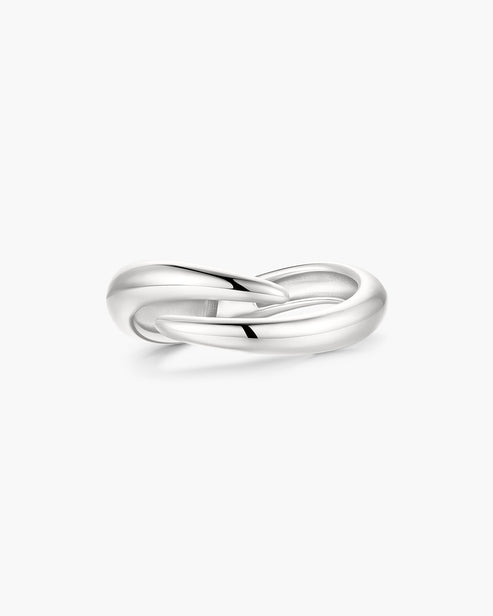 Silver Spiral Adjustable Ring