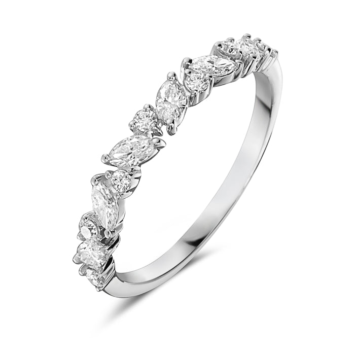 14kt White Gold Diamond Band