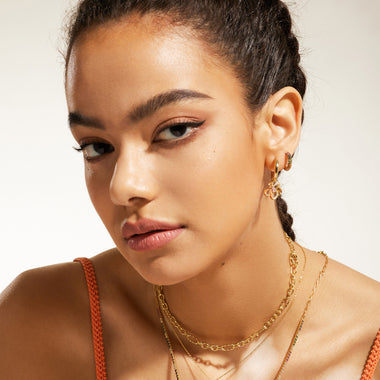 Gold Flower Earring Charm