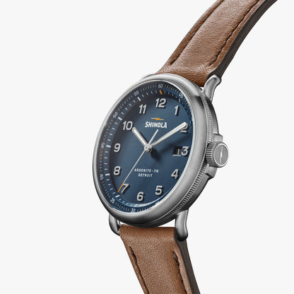 THE CANFIELD MODEL C56 43MM | Continental Blue