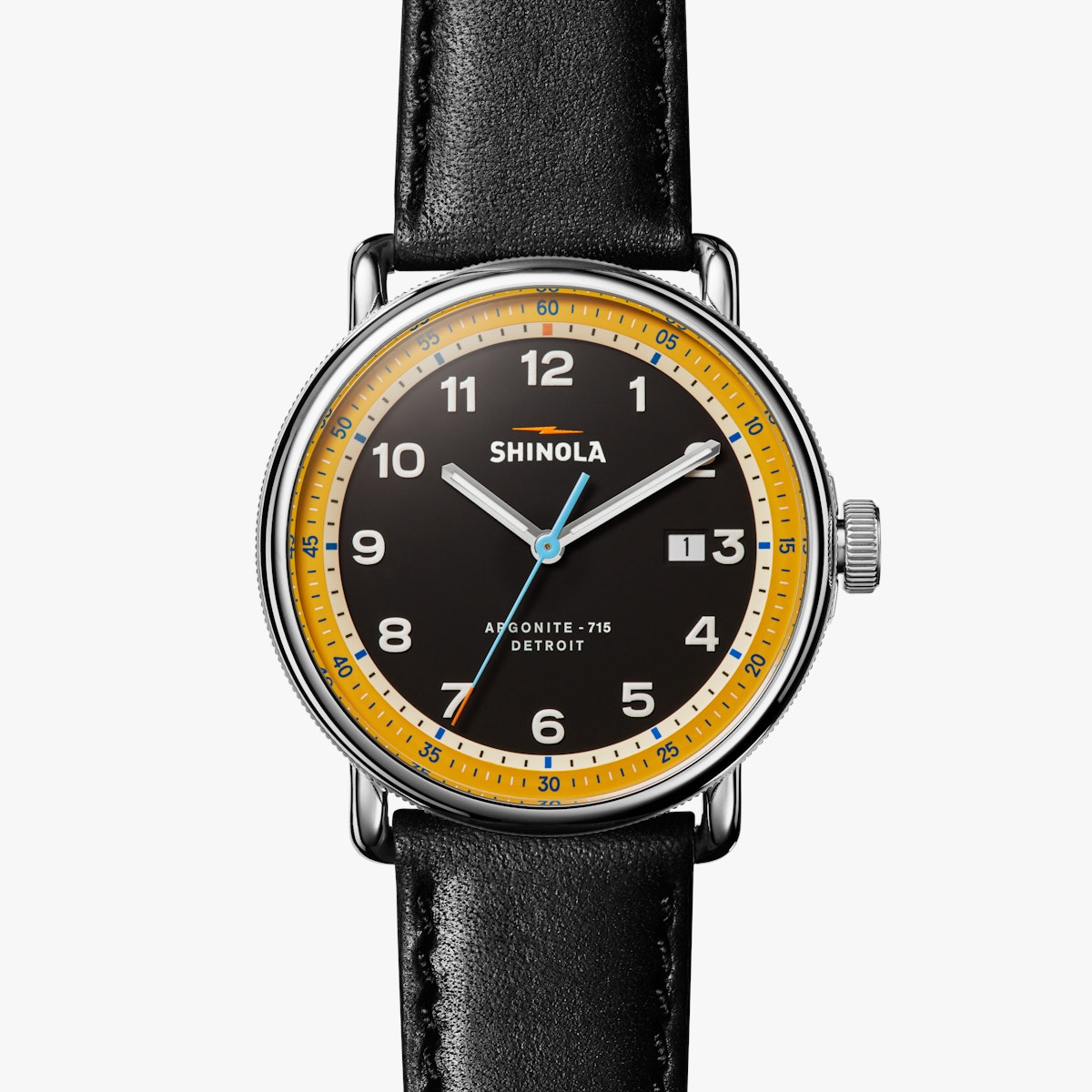 THE CANFIELD MODEL C56 43MM | Black & Bright Yellow