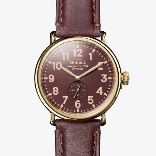 THE RUNWELL 47MM | Oxblood