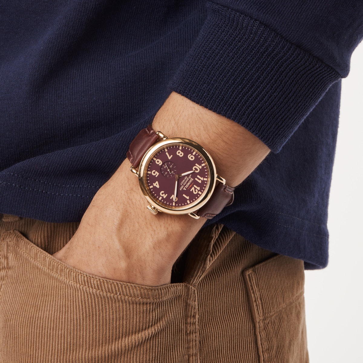 THE RUNWELL 47MM | Oxblood