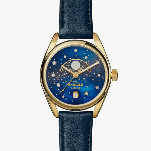 THE DERBY CELESTIAL 38MM | Midnight Mother of Pearl