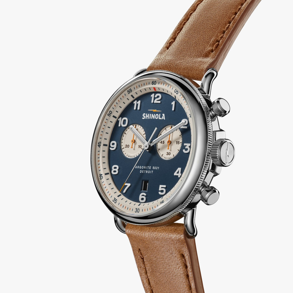 THE CANFIELD CHRONO MODEL C56 43MM | Blue & Alabaster