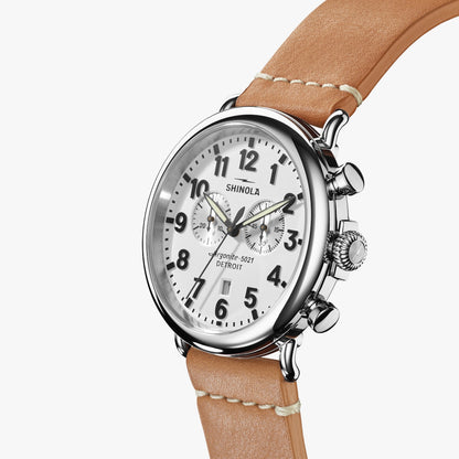 THE RUNWELL CHRONO 47MM | White