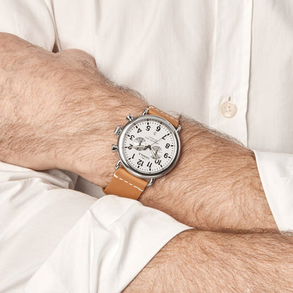 THE RUNWELL CHRONO 47MM | White