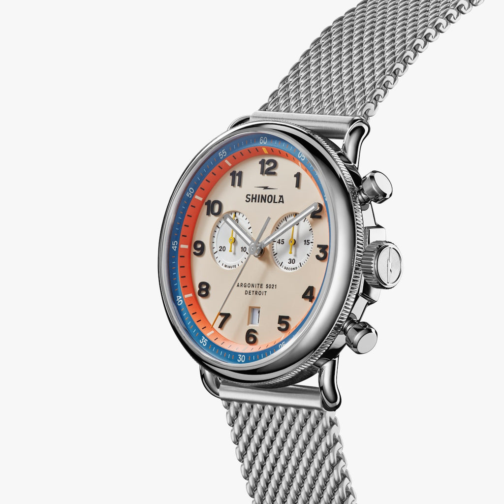 THE CANFIELD CHRONO MODEL C56 43MM | Cream