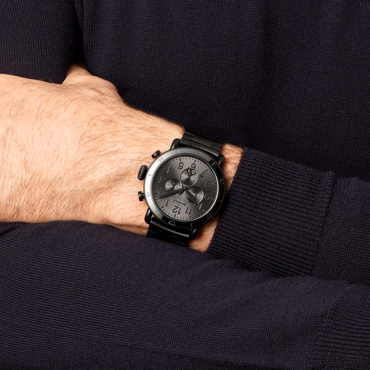 THE RUNWELL SPORT CHRONO 48MM | Black