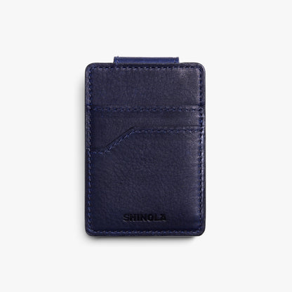 MAGNETIC MONEY CLIP CARD WALLET | Natural Grain Leather