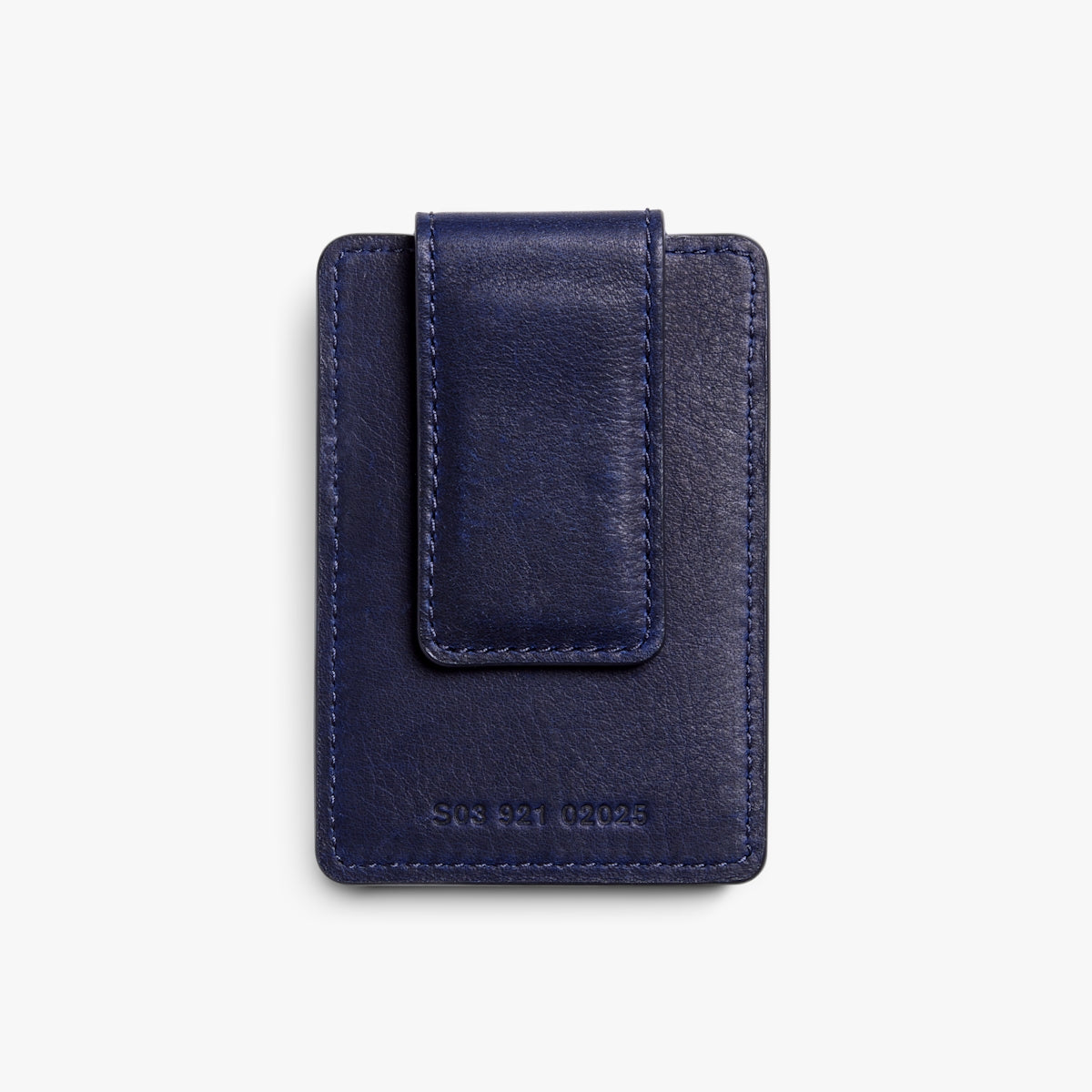MAGNETIC MONEY CLIP CARD WALLET | Natural Grain Leather