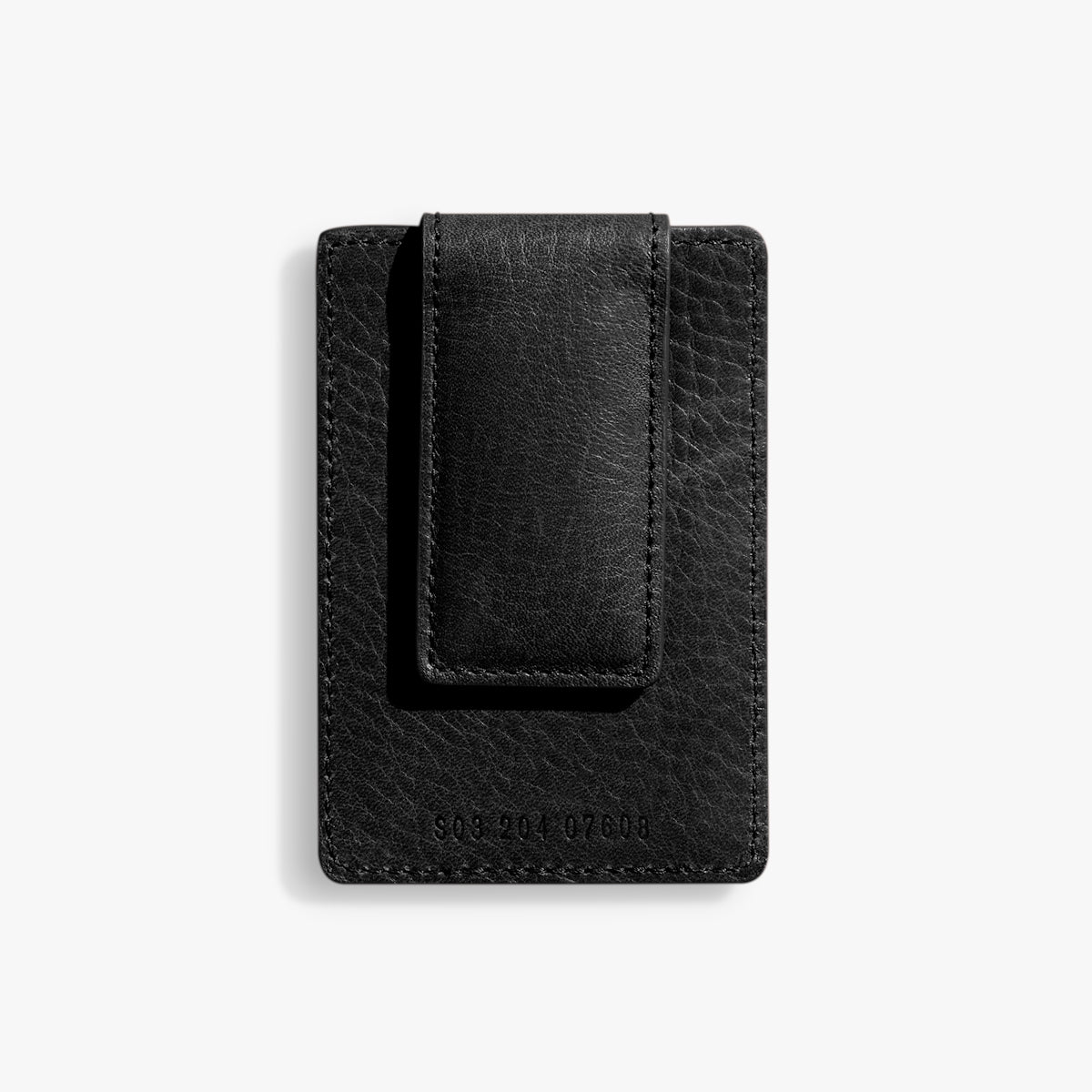 MAGNETIC MONEY CLIP CARD WALLET | Natural Grain Leather