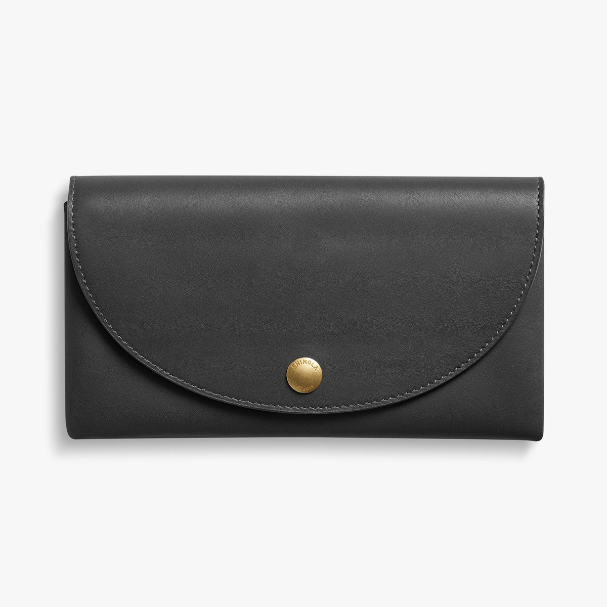 BIRDY LARGE SNAP WALLET | Natural Leather