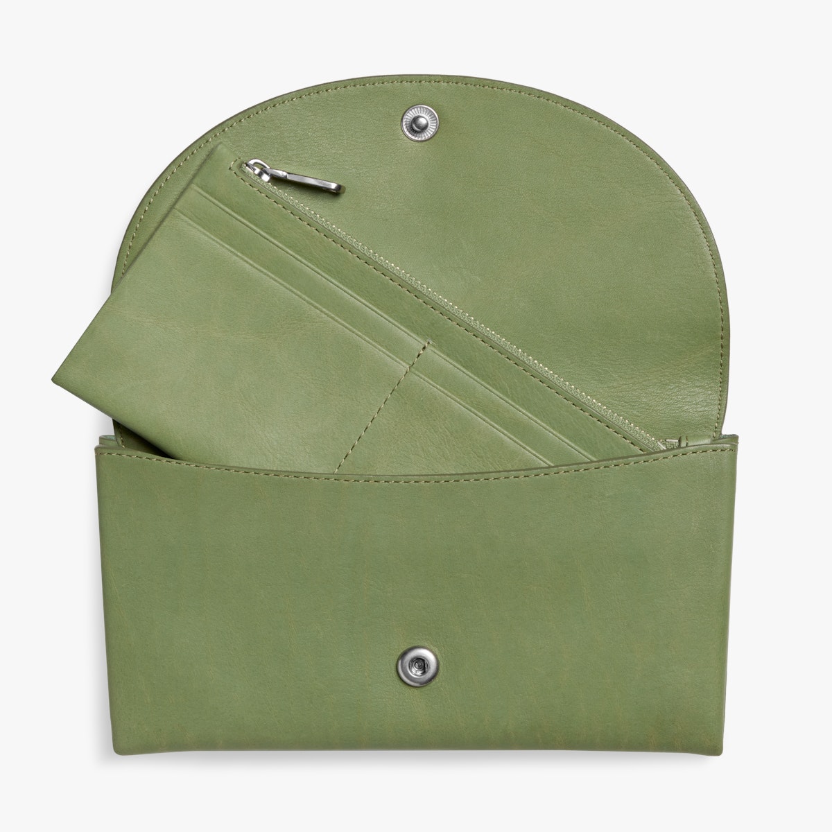 BIRDY LARGE SNAP WALLET | Eucalyptus