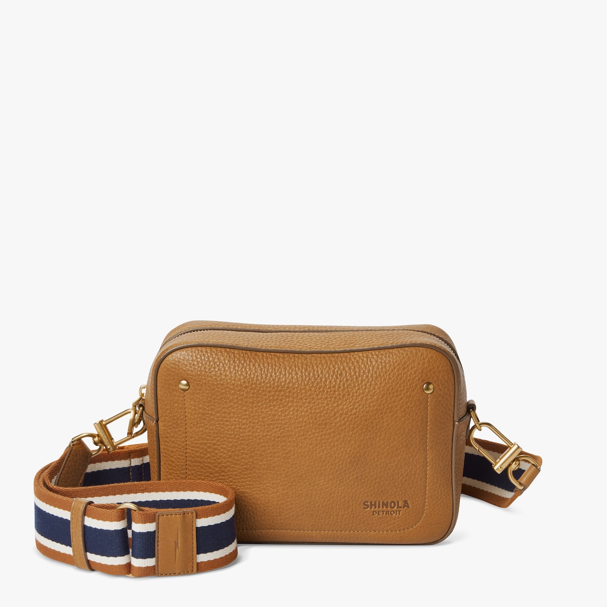 CAMERA CROSSBODY | Natural Grain Leather
