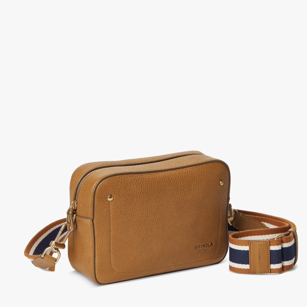 CAMERA CROSSBODY | Natural Grain Leather