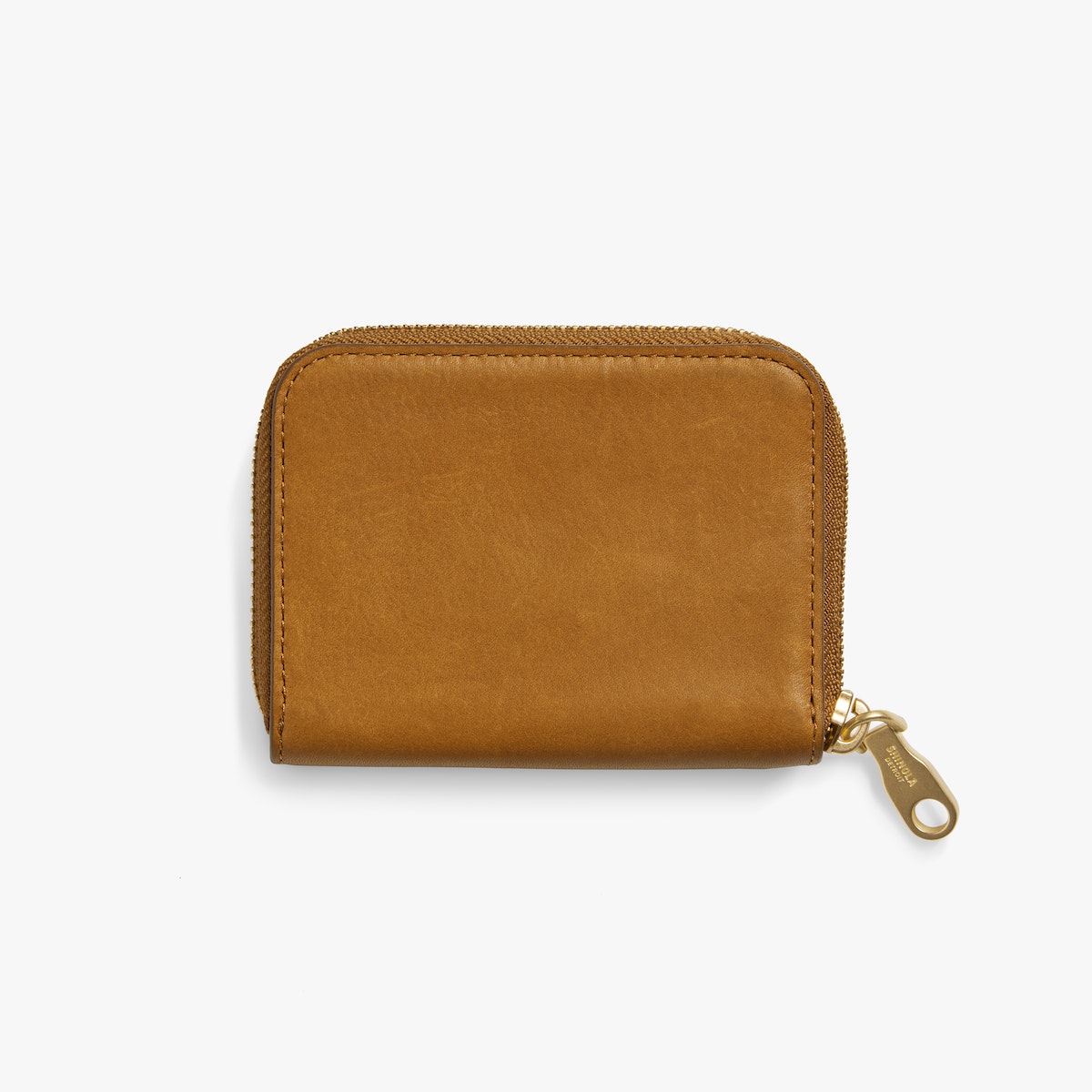 THE POCKET SMALL ZIP AROUND WALLET | Natural Leather