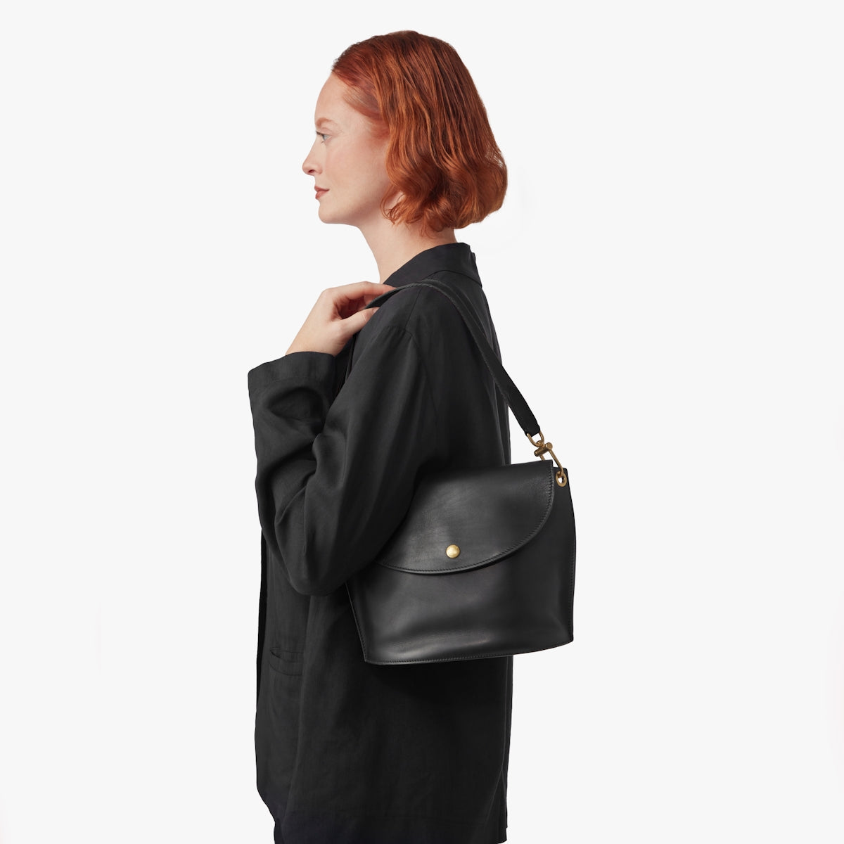CONVERTIBLE BIRDY BUCKET BAG | Natural Leather