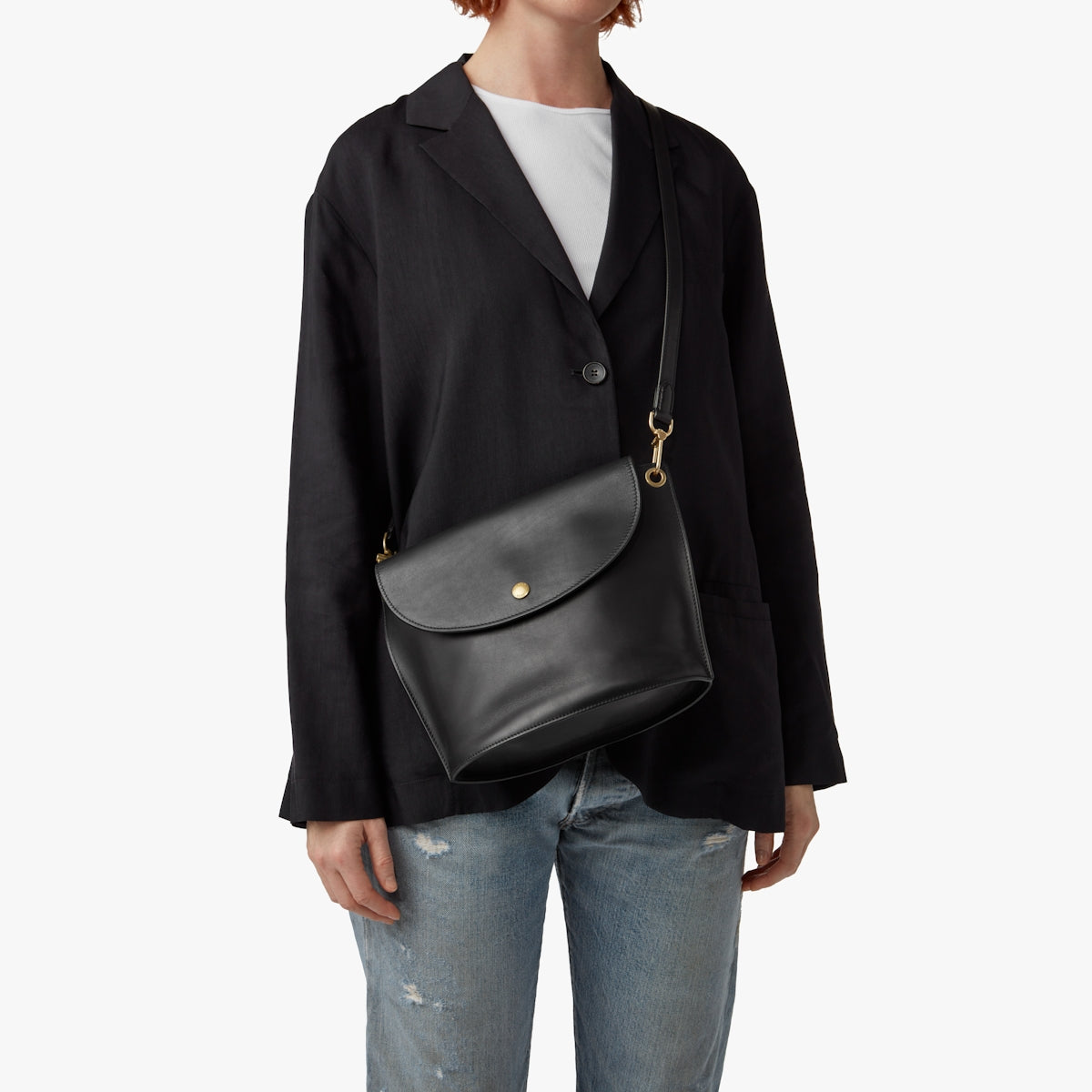 CONVERTIBLE BIRDY BUCKET BAG | Natural Leather