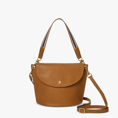 CONVERTIBLE BIRDY BUCKET BAG | Natural Leather