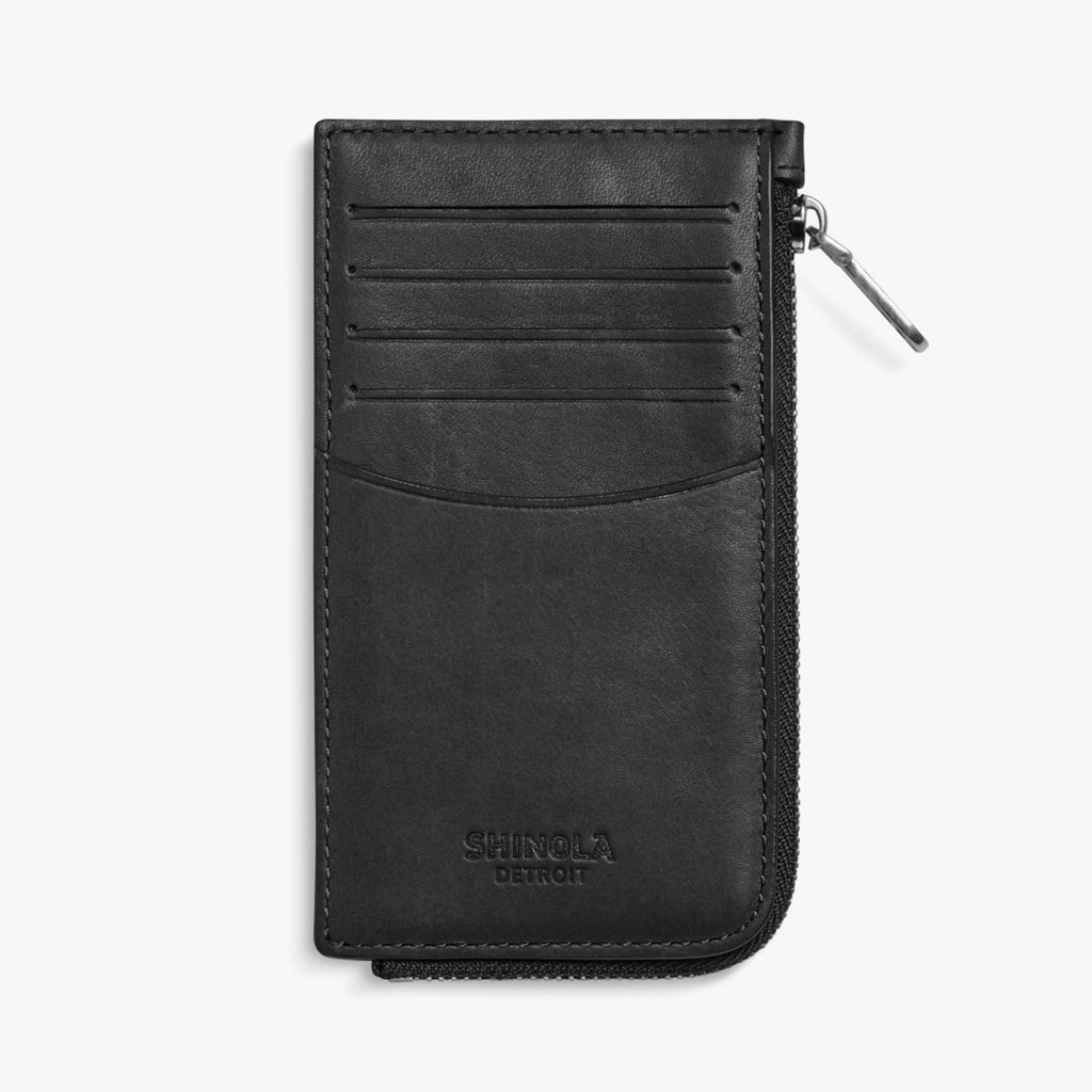 BIRDY ZIP CARD CASE | Natural Leather