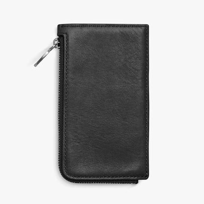 BIRDY ZIP CARD CASE | Natural Leather