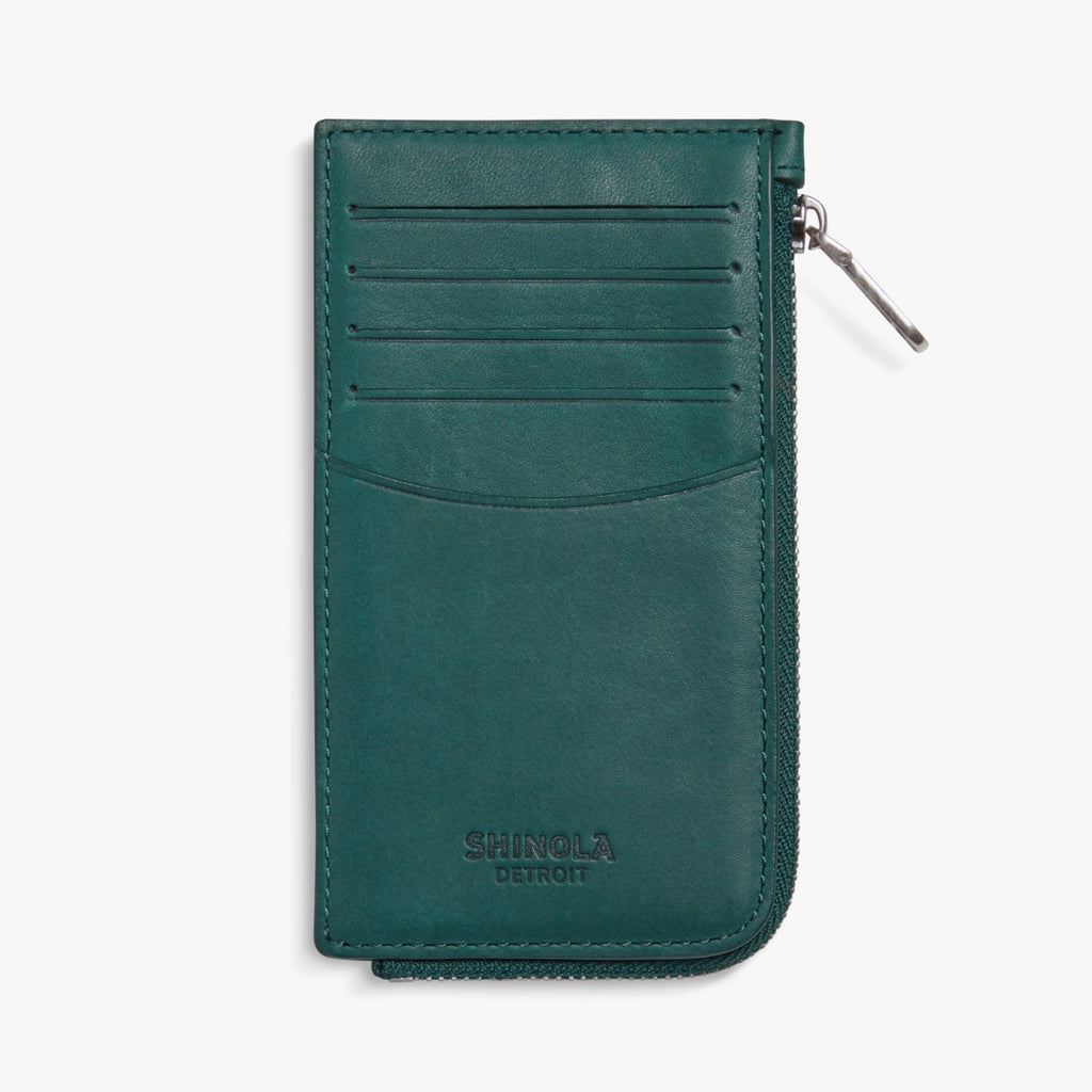 BIRDY ZIP CARD CASE | Natural Leather