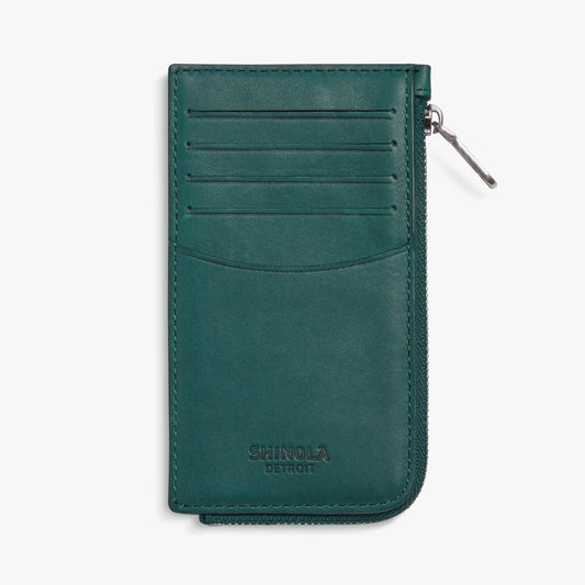 BIRDY ZIP CARD CASE | Natural Leather