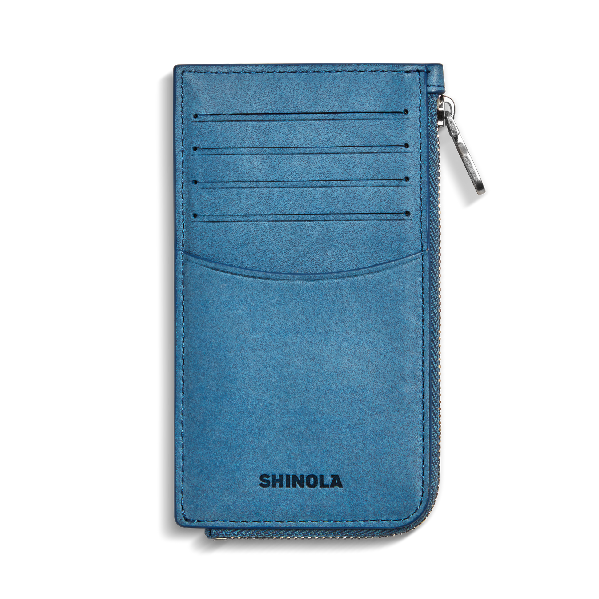 BIRDY ZIP CARD CASE | Natural Leather