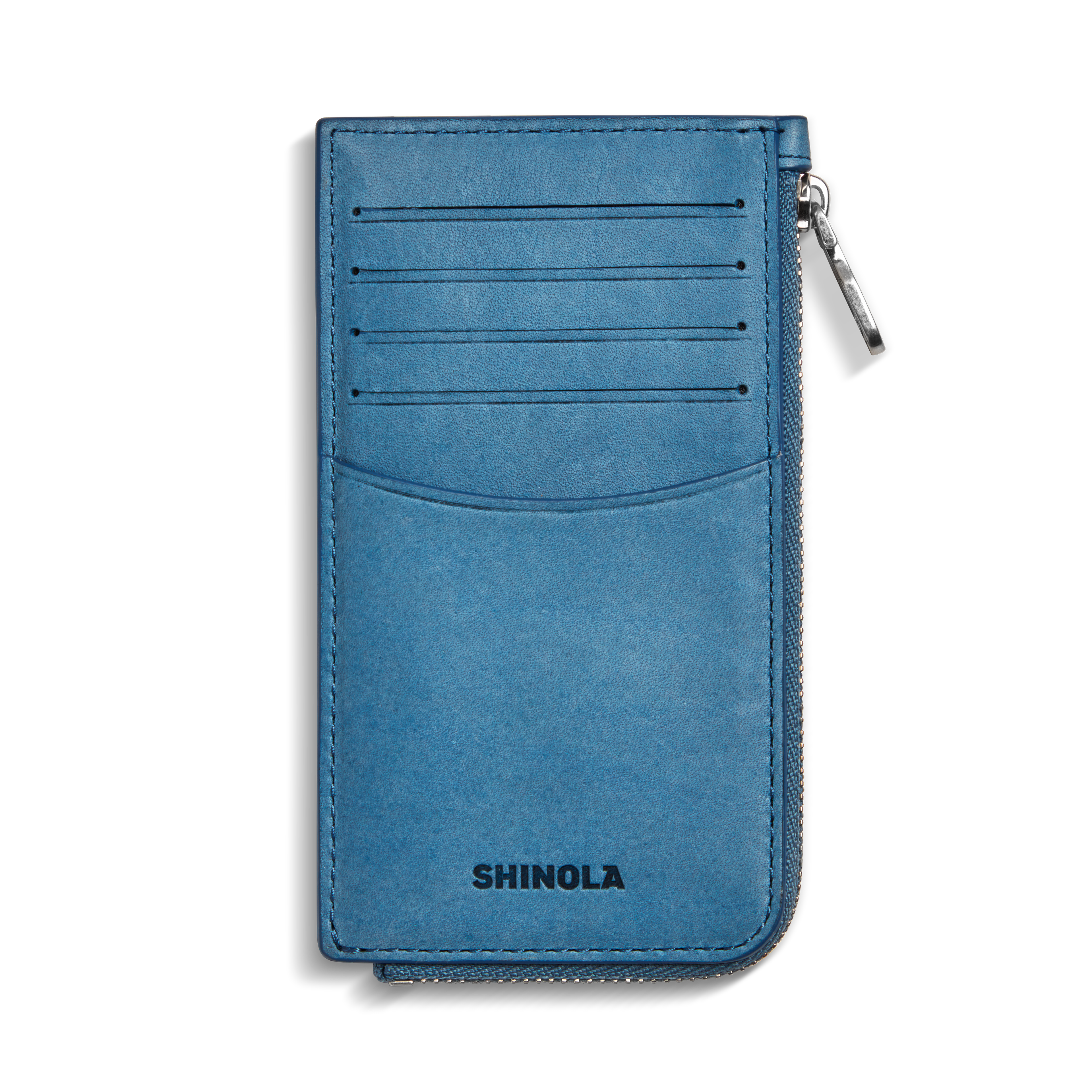 BIRDY ZIP CARD CASE | Natural Leather