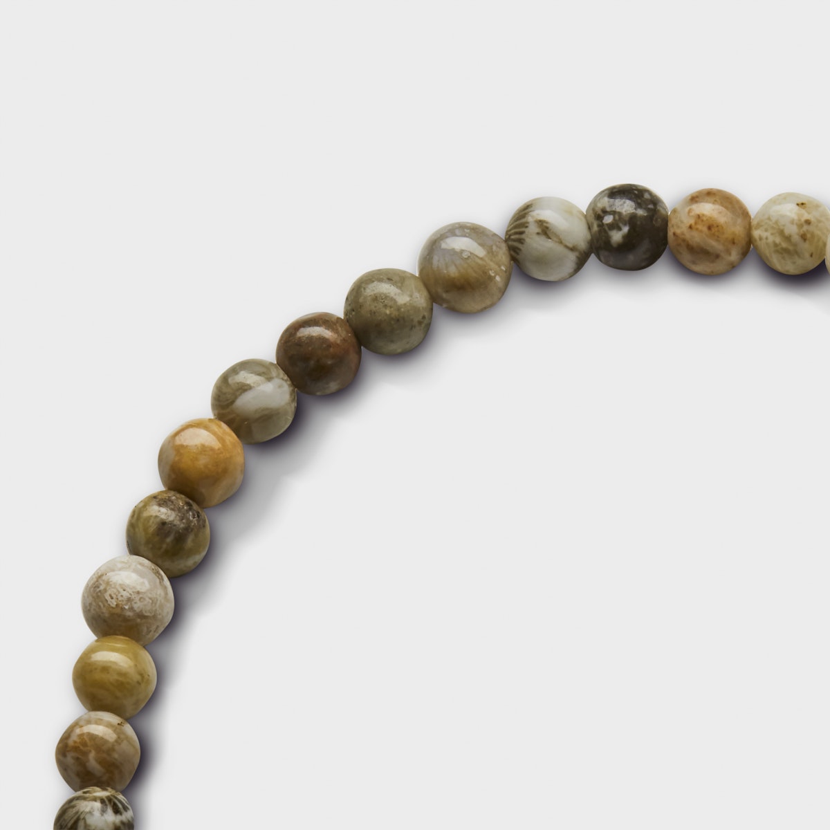 4MM BEADED PETOSKEY BRACELET | .925 Sterling Silver
