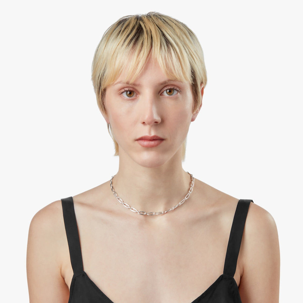 SIGNATURE LINK NECKLACE 16" | Sterling Silver