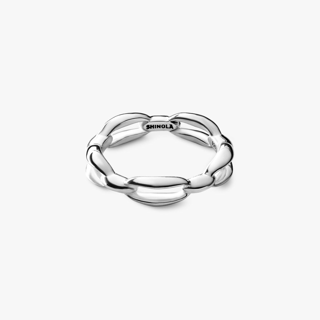 SIGNATURE LINK RING | Sterling Silver