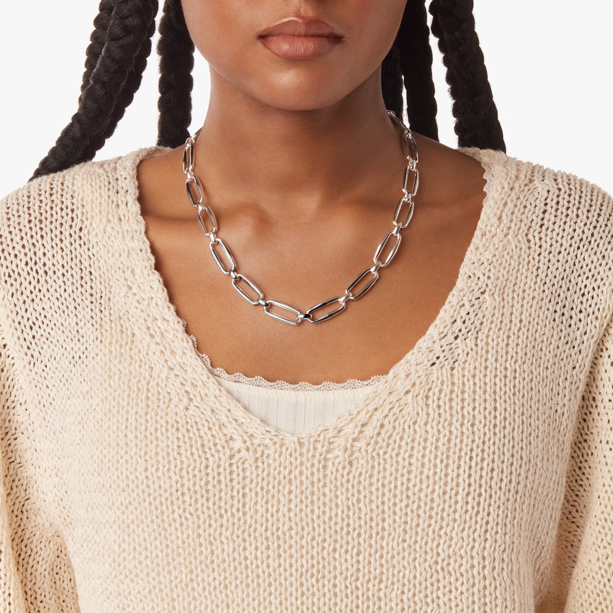 SIGNATURE CHUNKY LINK NECKLACE | Sterling Silver