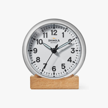 THE RUNWELL DESK CLOCK | White