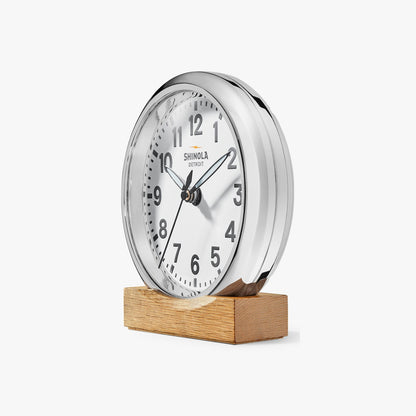 THE RUNWELL DESK CLOCK | White