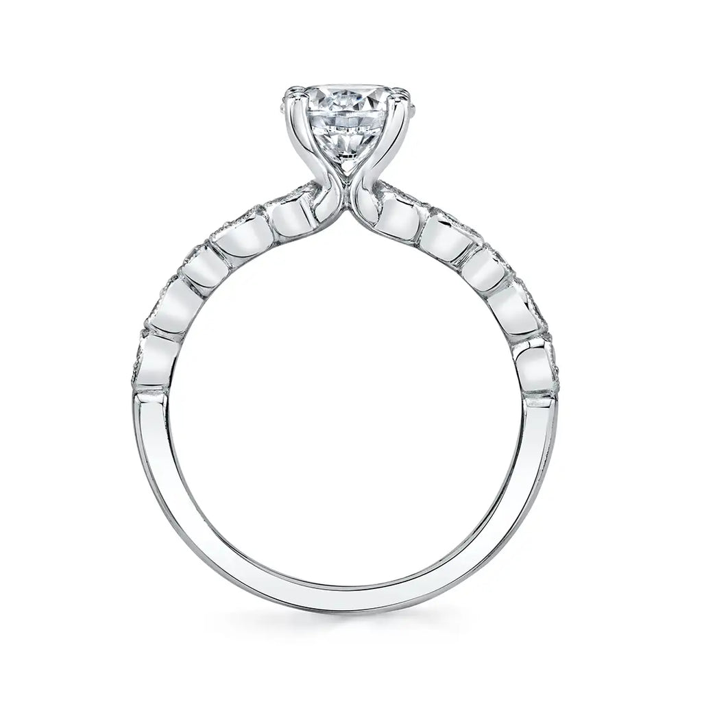Vida | 14kt White Gold Unique Stackable Engagement Ring