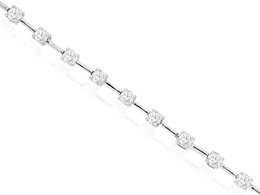 14kt White Gold 1.5ctw Diamond Tennis Bracelet