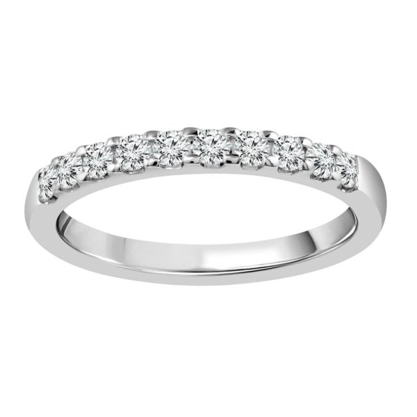 14kt White Gold 1/3ctw Anniversary Band