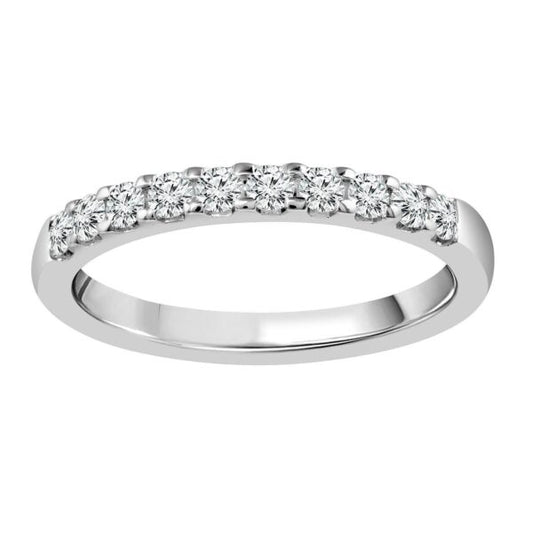 14kt White Gold 1/3ctw Anniversary Band