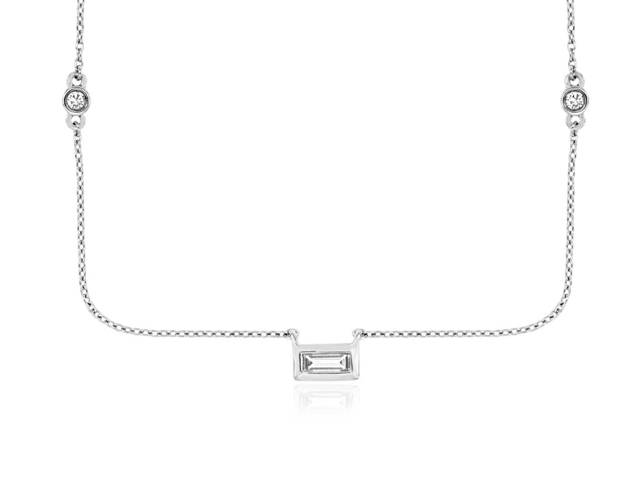 14kt White Gold Diamond Necklace