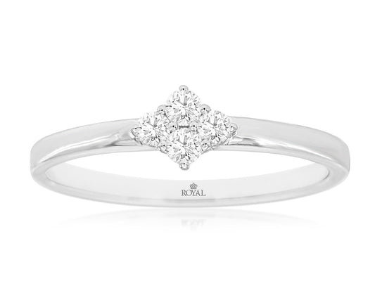 14kt White Gold Diamond Ring